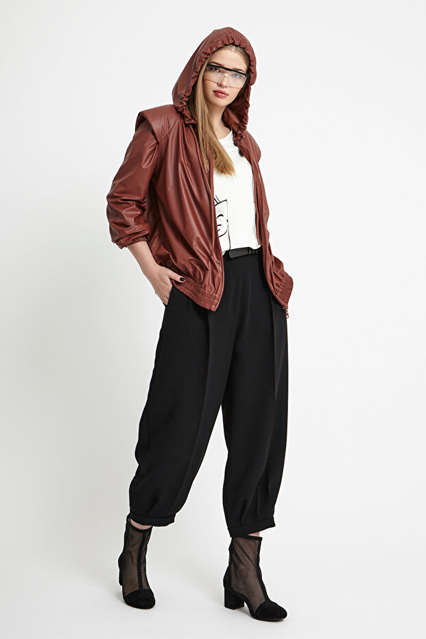 Kapöşonlu Kısa Mont - 2