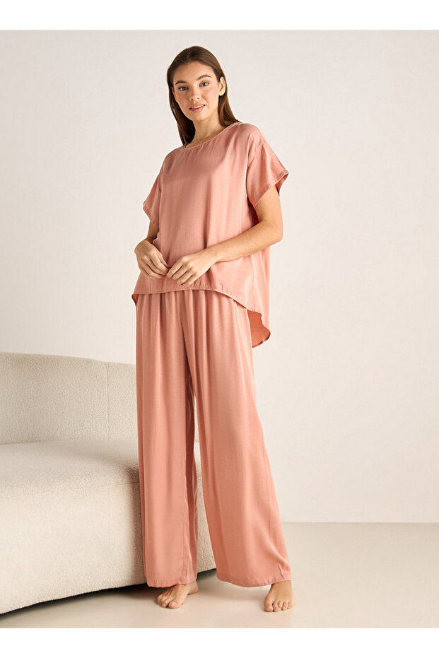 Pyjama Set Top and Pants Satin