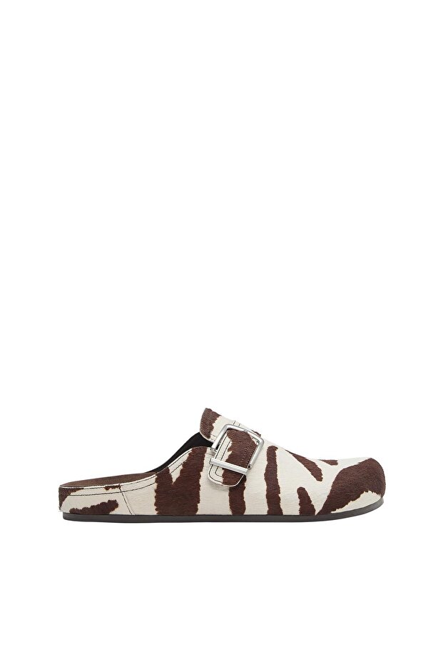 Hayvan desenli tokalı deri sabo - 7