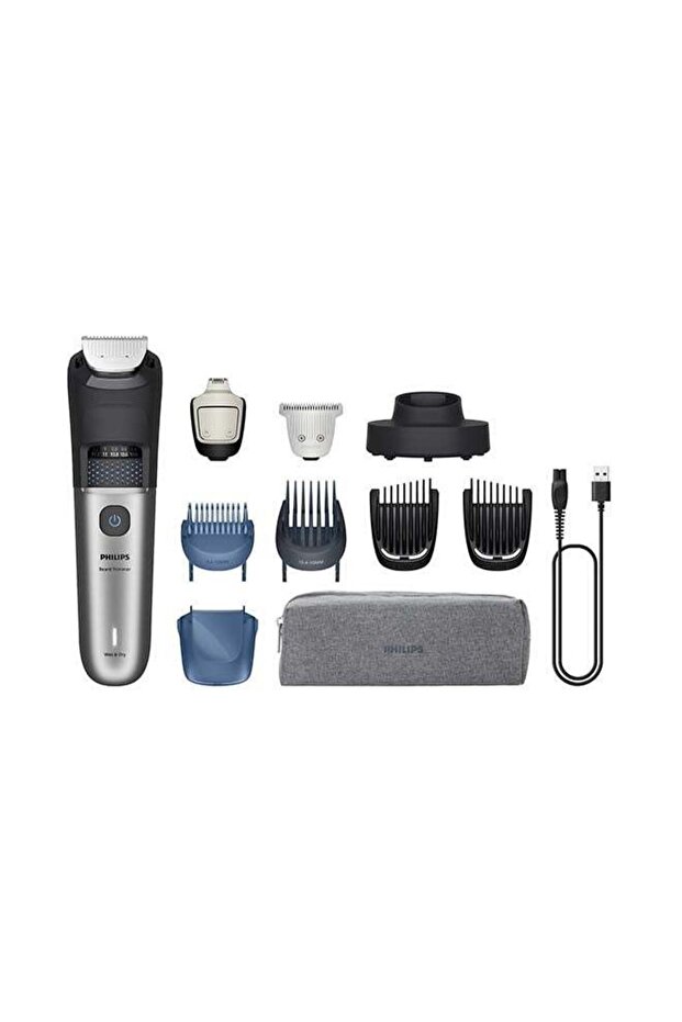 Philips Vacuum Beard Trimmer Series 7000 - Bt7670/15 grey