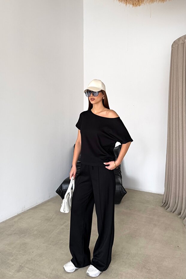 Kayık Yaka Modal Basic Takım - 1