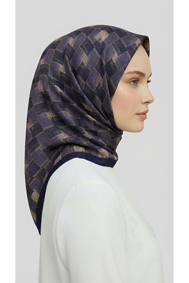 وشاح من الرايون بنمط الفسيفساء - 5