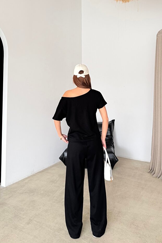 Kayık Yaka Modal Basic Takım - 5