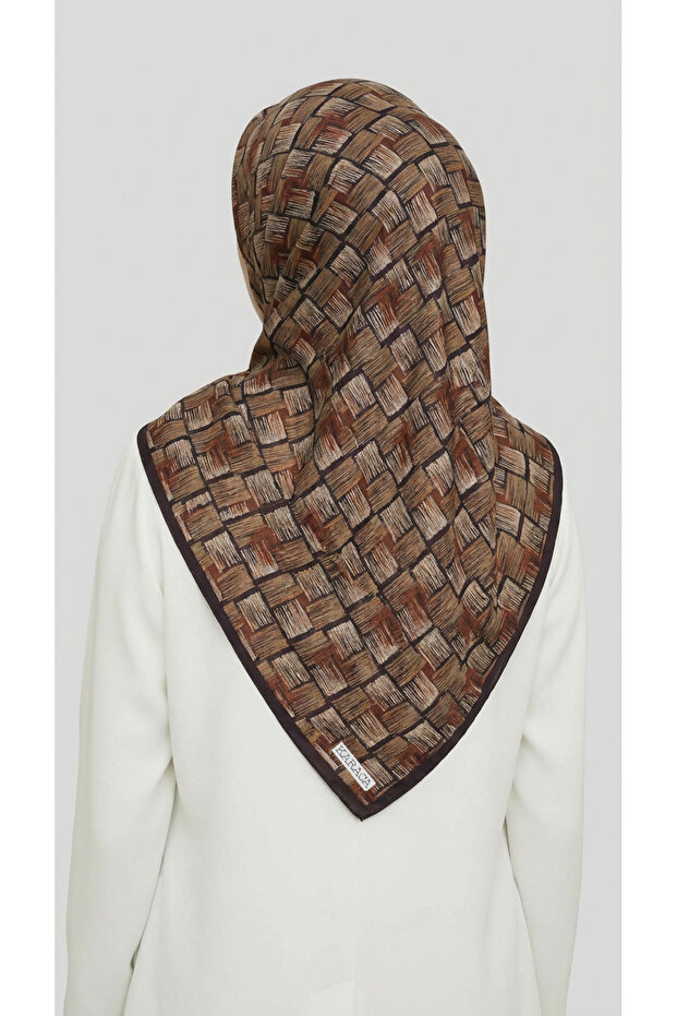 وشاح من الرايون بنمط الفسيفساء - 7