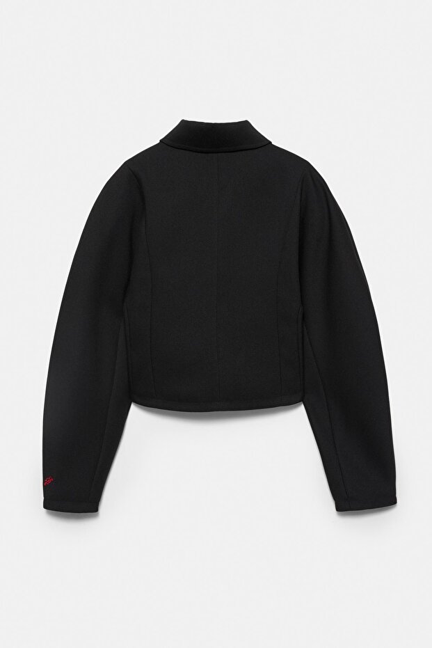 Kalp detaylı tailored fit ceket - 8