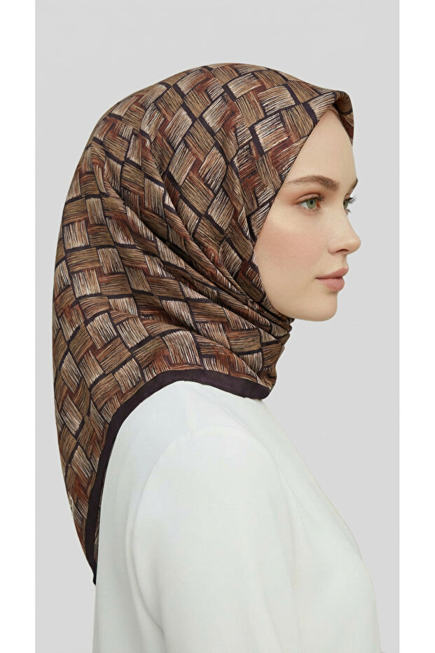 وشاح من الرايون بنمط الفسيفساء - 3