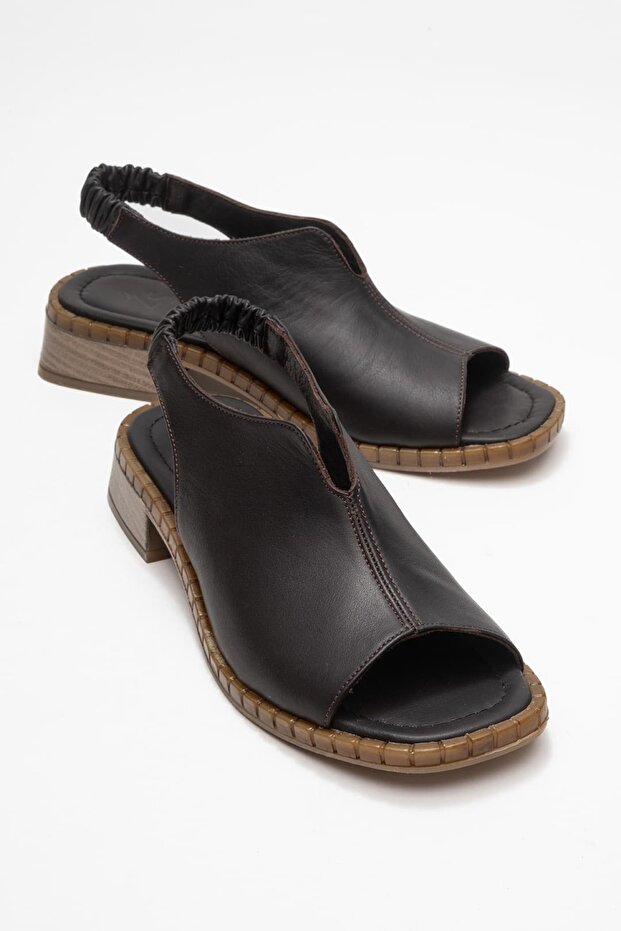 Arnisa Women's Genuine Leather Sandals Brown