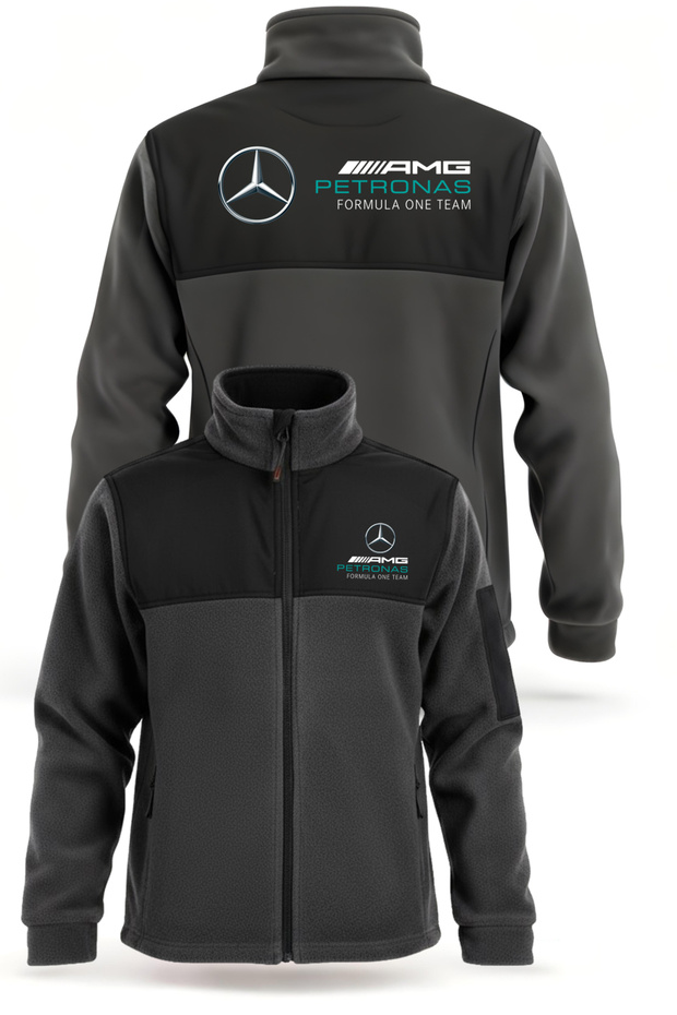 ملابس عمل مطبوعة من AMG PETRONAS مقاومة للبرد والرياح من الصوف
