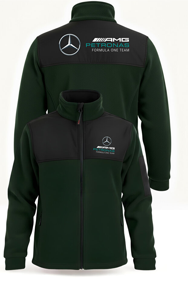 ملابس عمل مطبوعة من AMG PETRONAS مقاومة للبرد والرياح من الصوف
