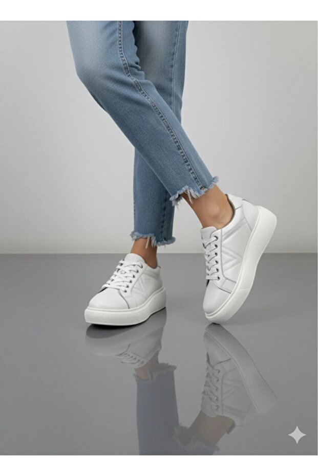 Women's Daily Genuine Leather Shoes White
