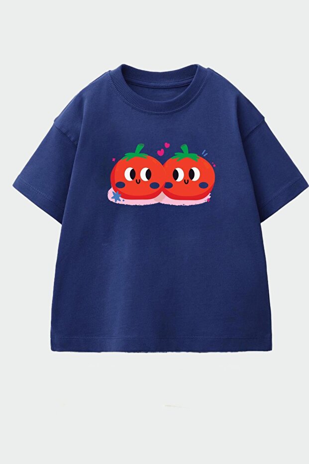 Girl's Printed Cotton Crew Neck T-Shirt