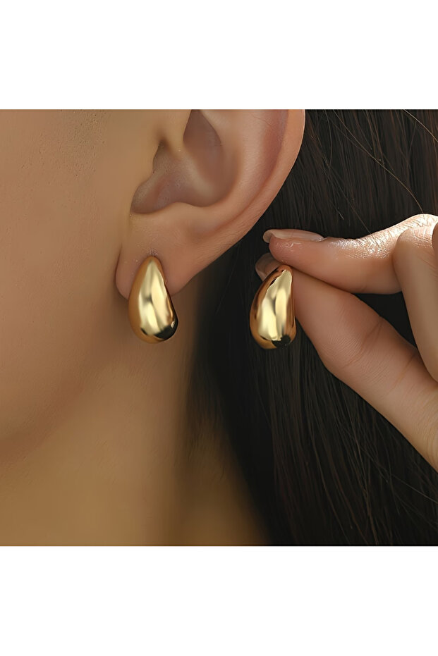 Minimal Damla Model Basic Küpe - 1