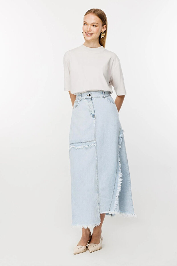 Ghisa Denim Etek - 4