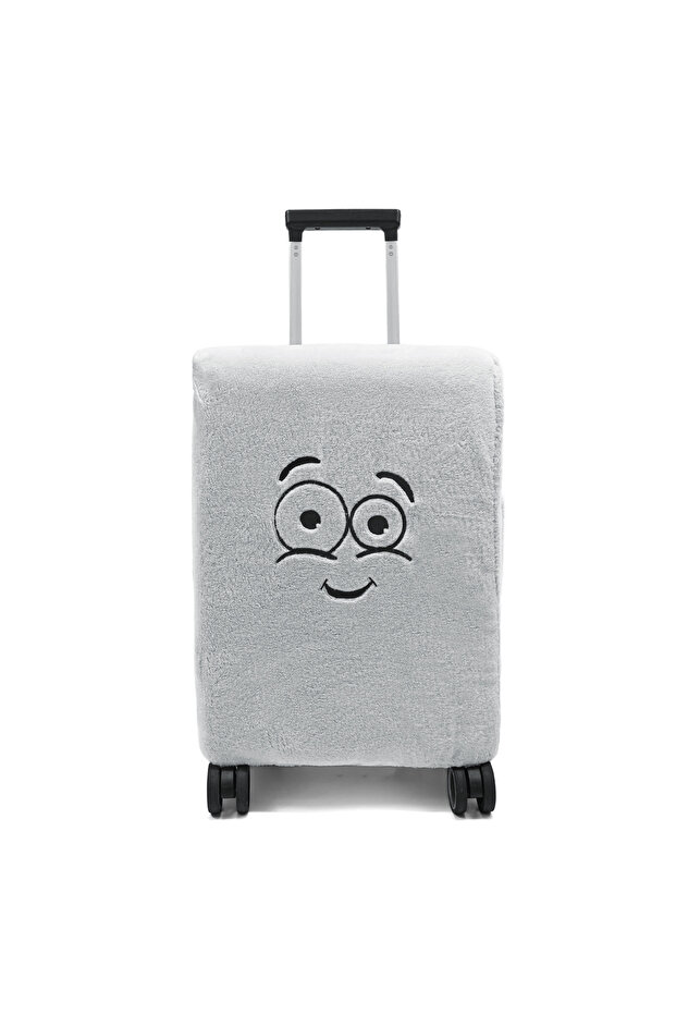 Plush Medium Size Luggage Cover – Protective Suitcase Cover Against Impacts