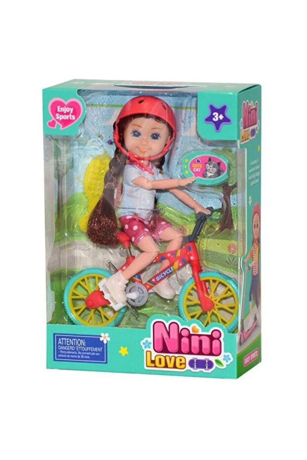 Cute Girl on a Bicycle - 53836-BIKE (Lisinya)