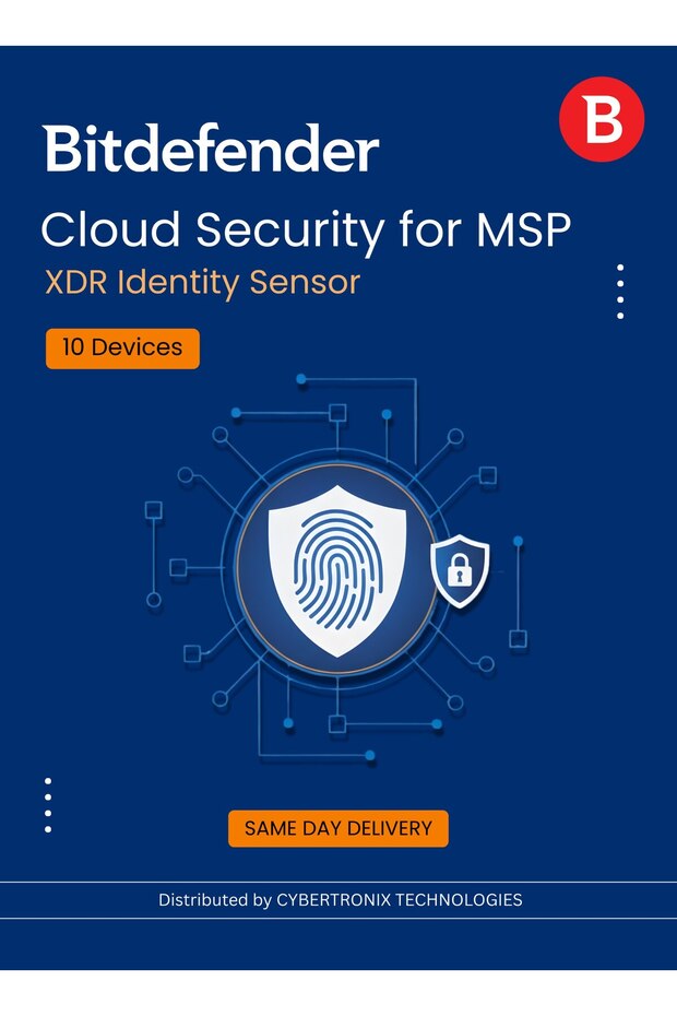 Cloud Security for MSP- XDR Identity Sensor 10 Devices| Digital Lic | SAME DAY DELIVERY