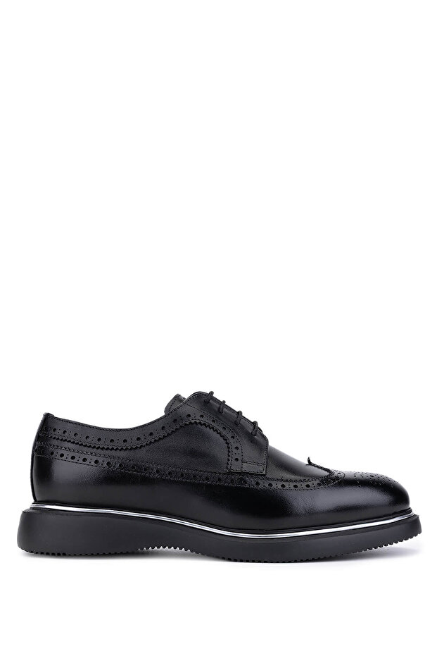Men's Genuine Leather Black Classic Shoes