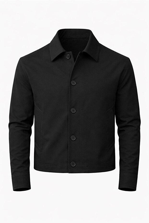 سترة موسمية مبطنة بتفاصيل أزرار أساسية - 2