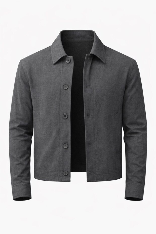 Basic Button Detailed Lined Seasonal Jacket - 1