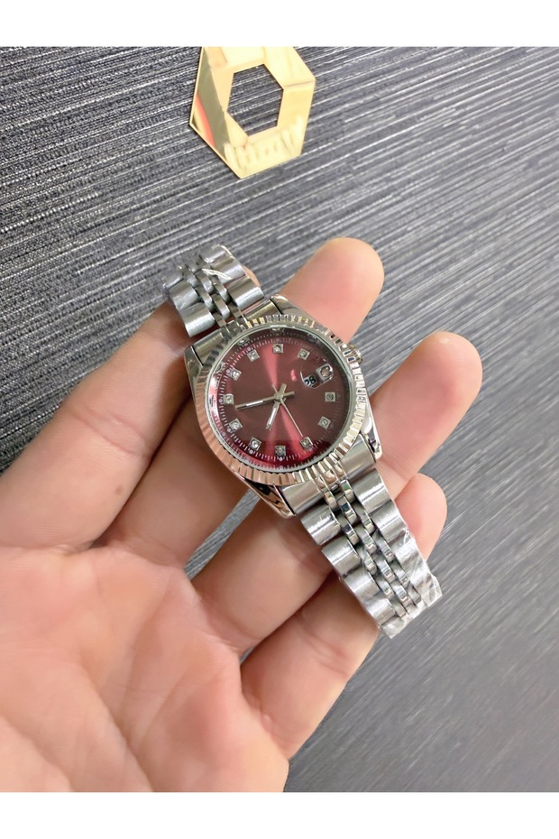 Çelik Kordon Takvimli Kadın Kol Saati - 2