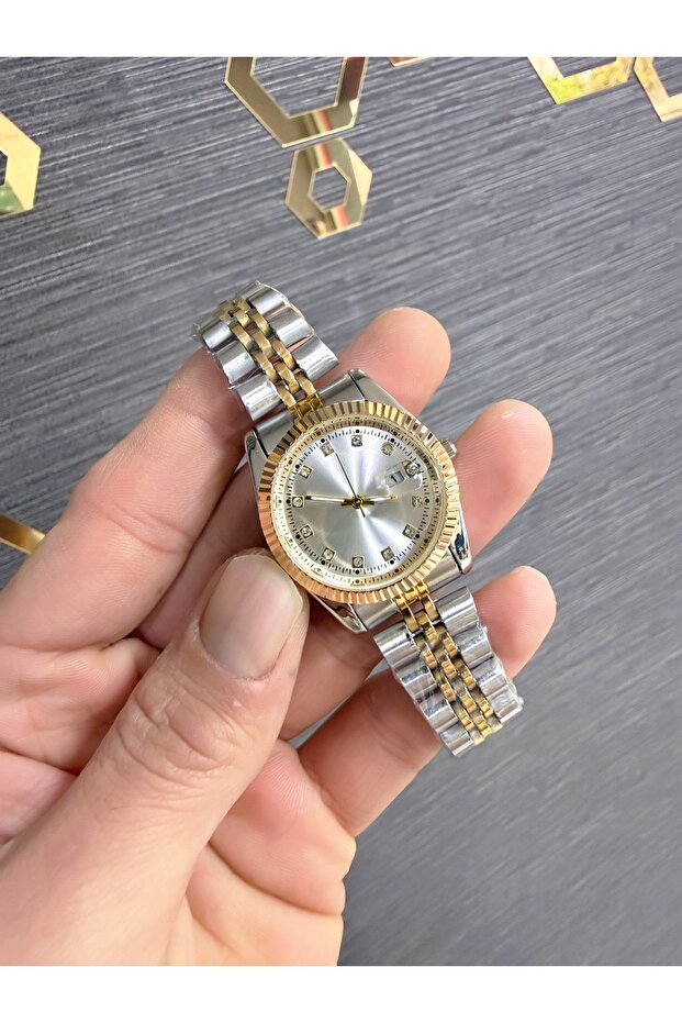 Çelik Kordon Takvimli Kadın Kol Saati - 2