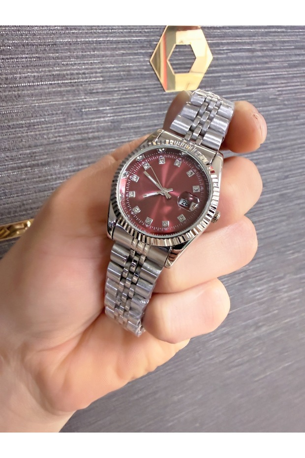 Çelik Kordon Takvimli Kadın Kol Saati - 3