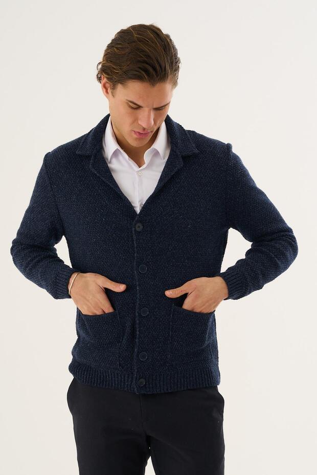 سترة تريكو محبوكة بأزرار - 3