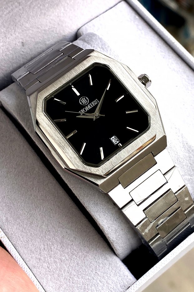 Orinal Men's Wristwatch with 2 Years Warranty, 3 Atm Water Resistance, Steel Strap, Bracelet, Gift