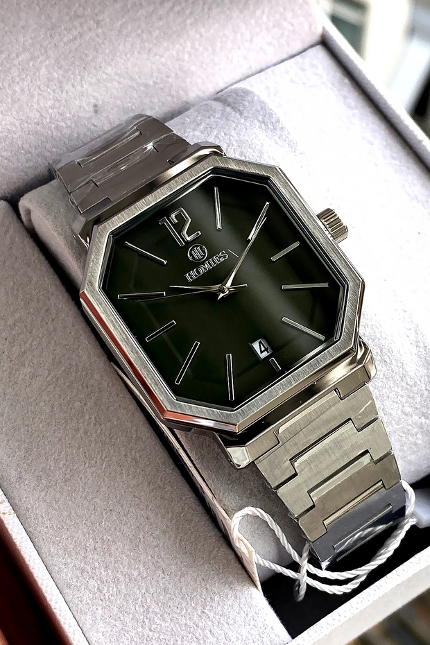 Orinal Men's Wristwatch with 2 Years Warranty, 3 Atm Water Resistance, Steel Strap, Bracelet, Gift