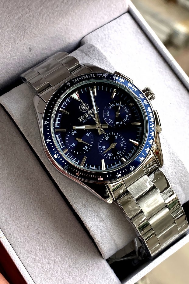 Orinal Men's Wristwatch with 2 Years Warranty, 3 Atm Water Resistance, Steel Strap, Bracelet, Gift