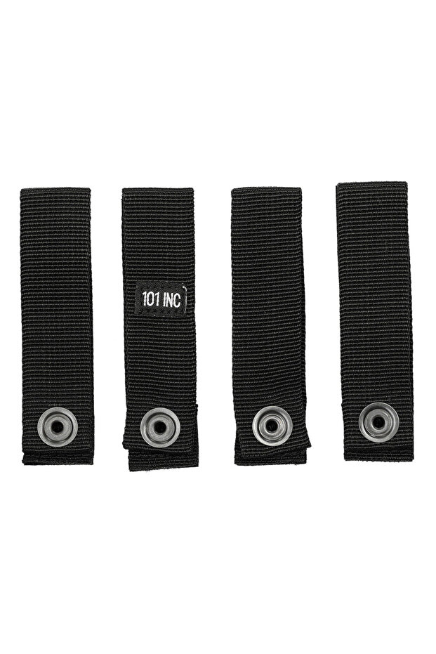 Set 4 MOLLE strap hook and loop - Negru - 2