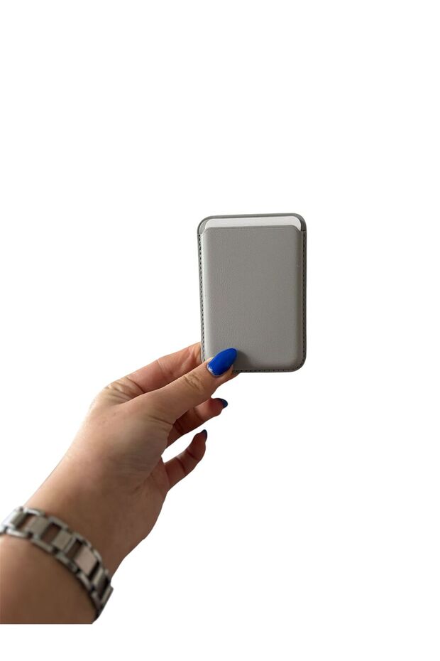 iPhone 11 12 13 14 15 16 17 Plus Pro Max Card Holder Magnetic Leather Magsafe Wallet Back Card Holder