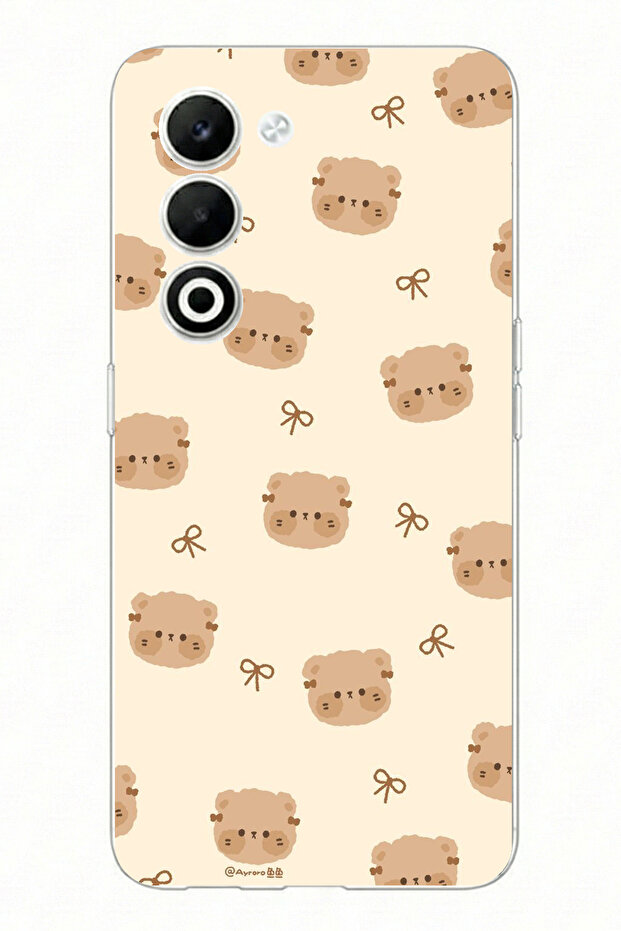 حافظة سيليكون مطبوعة على شكل دببة لطيفة متوافقة مع هاتف OPPO A5 4G - 1