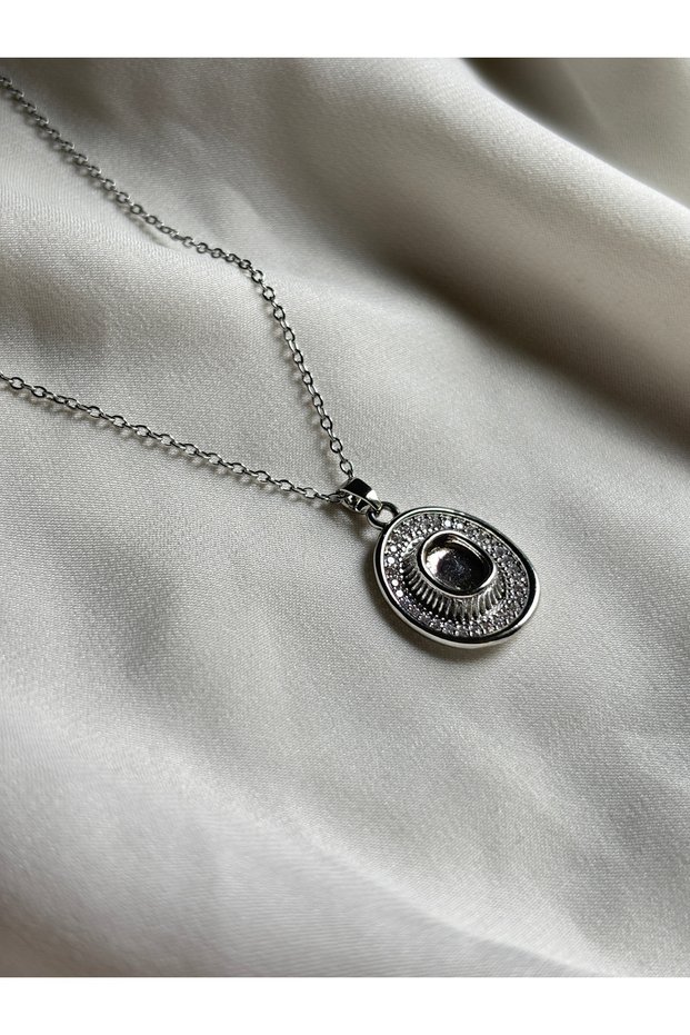 Stainless Steel Cowboy Hat Pendant