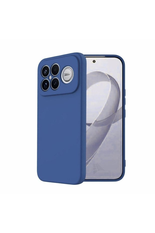 Redmi K90 Pro Max Compatible Silicone Case - Pastel Color Tone Flexible Cover with Camera Protection - Navy Blue
