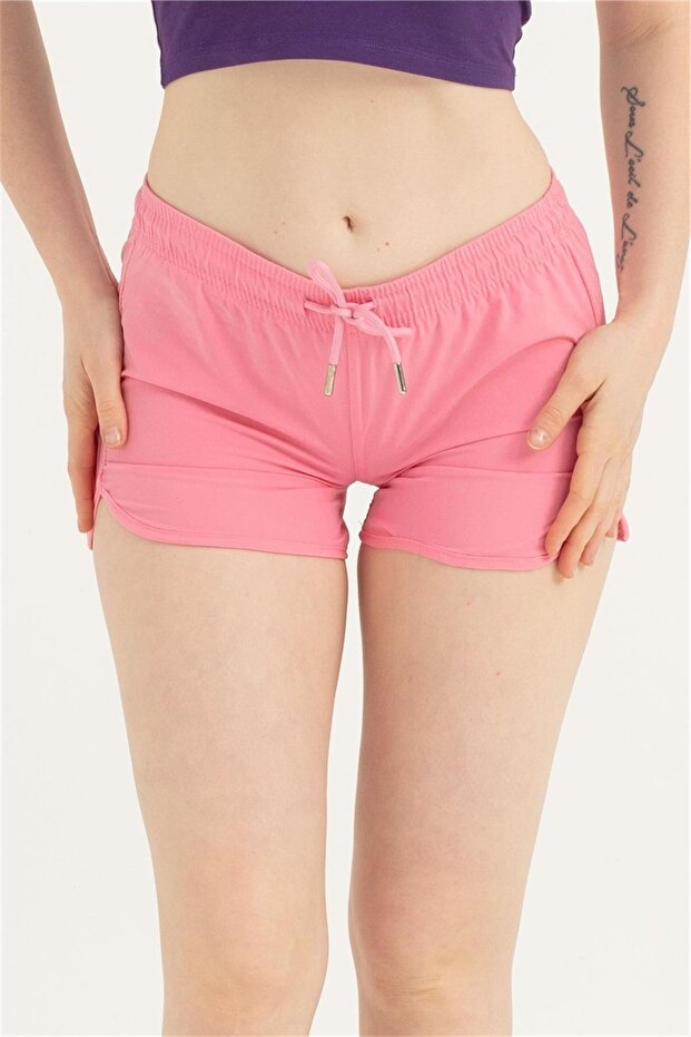 Women's Pink Lycra Swim Shorts