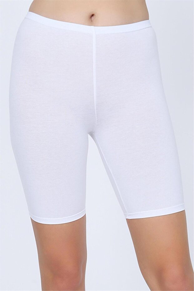 Women's White Sports Capri Leggings