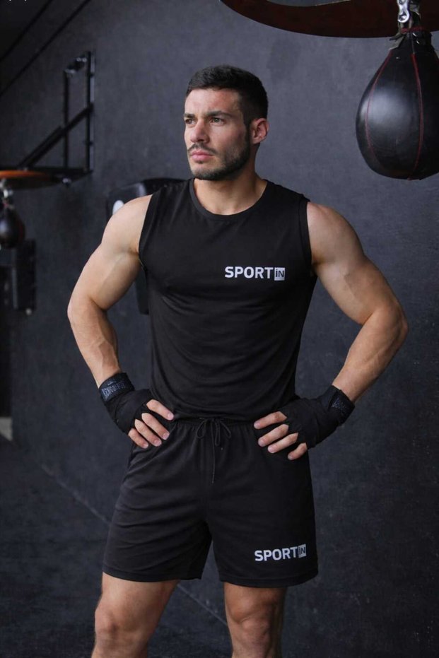 2-Piece Set Dynamic Set Men's Shorts and Tank Top Sports Set Summer Casual Top and Bottom Set