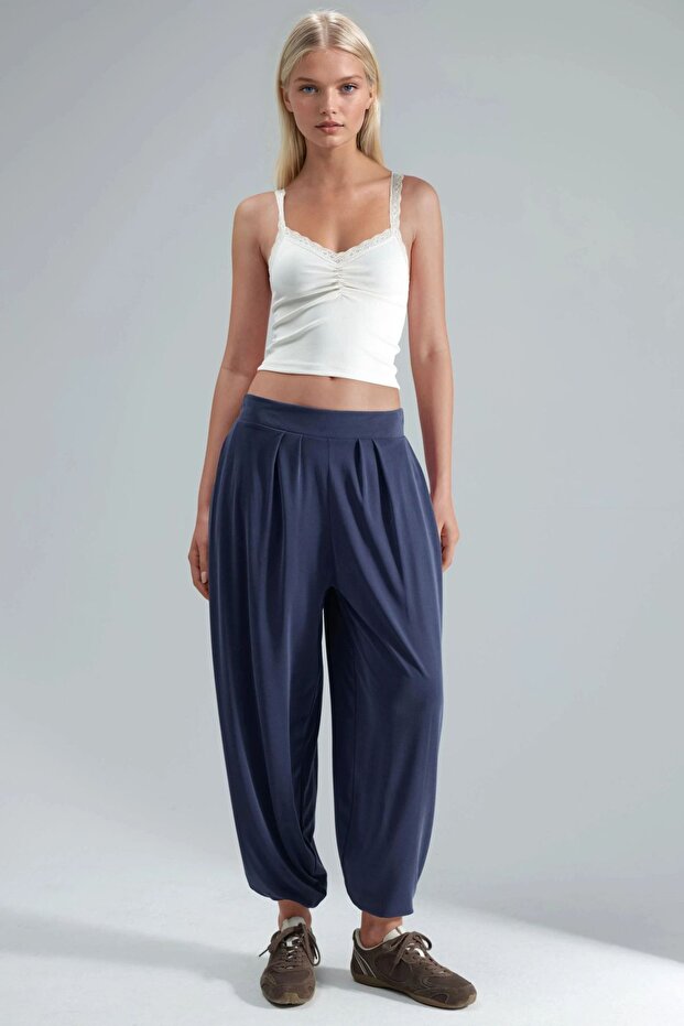 BUSEM Pileli Şalvar Pantolon - 7