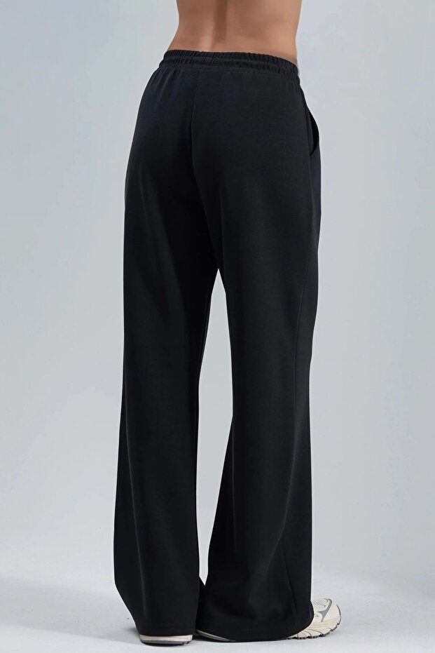 BUSEM Orta Bel Geniş Paça Modal Pantolon - 3