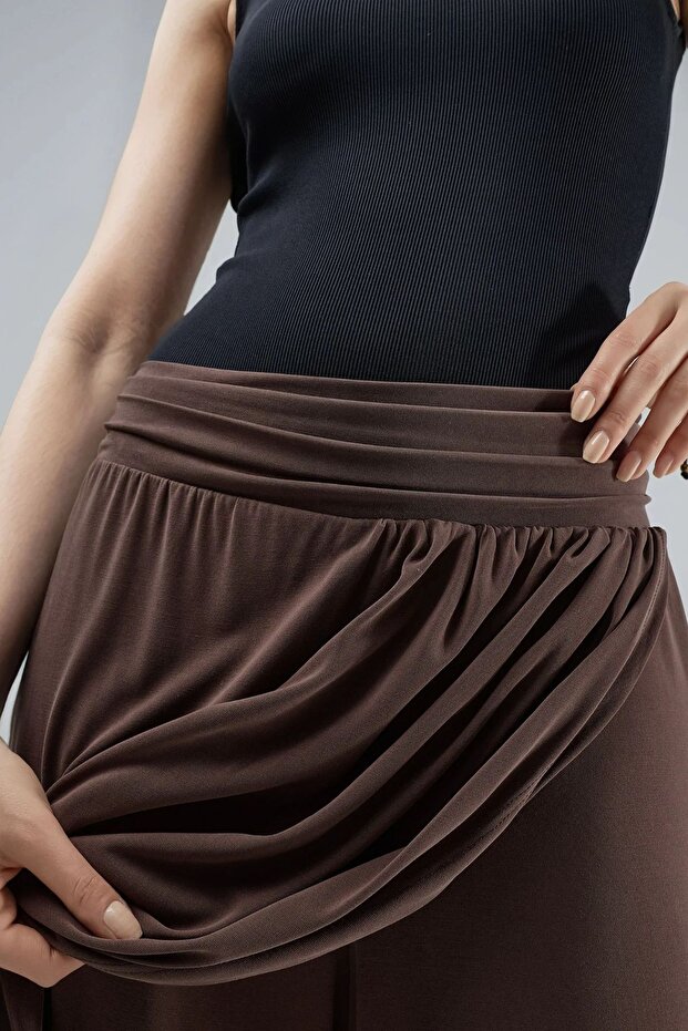 BUSEM Geniş Paçalı Salvar Pantolon - 6