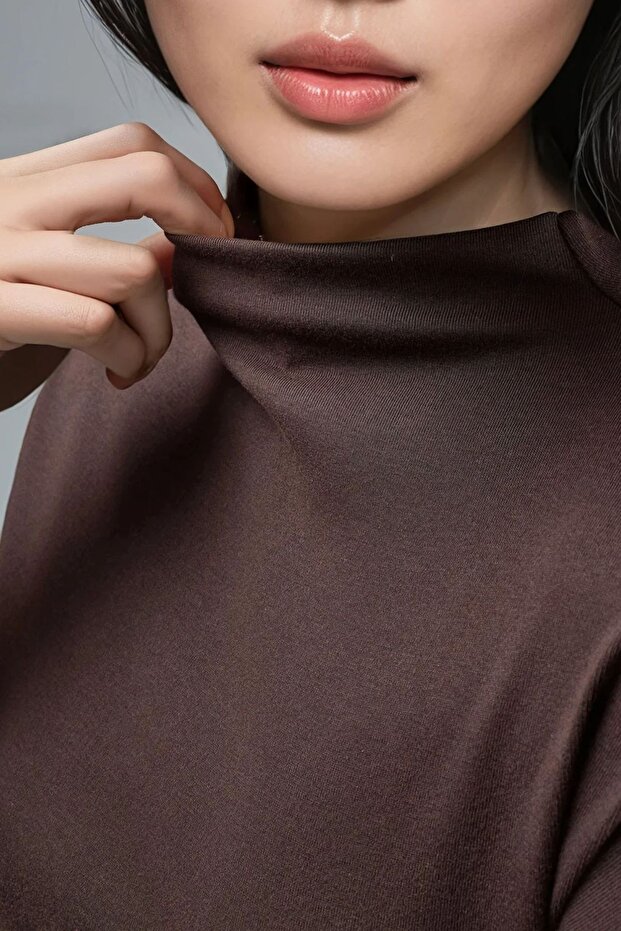 BUSEM Vücuda Oturan Esnek Örme Bluz - 6