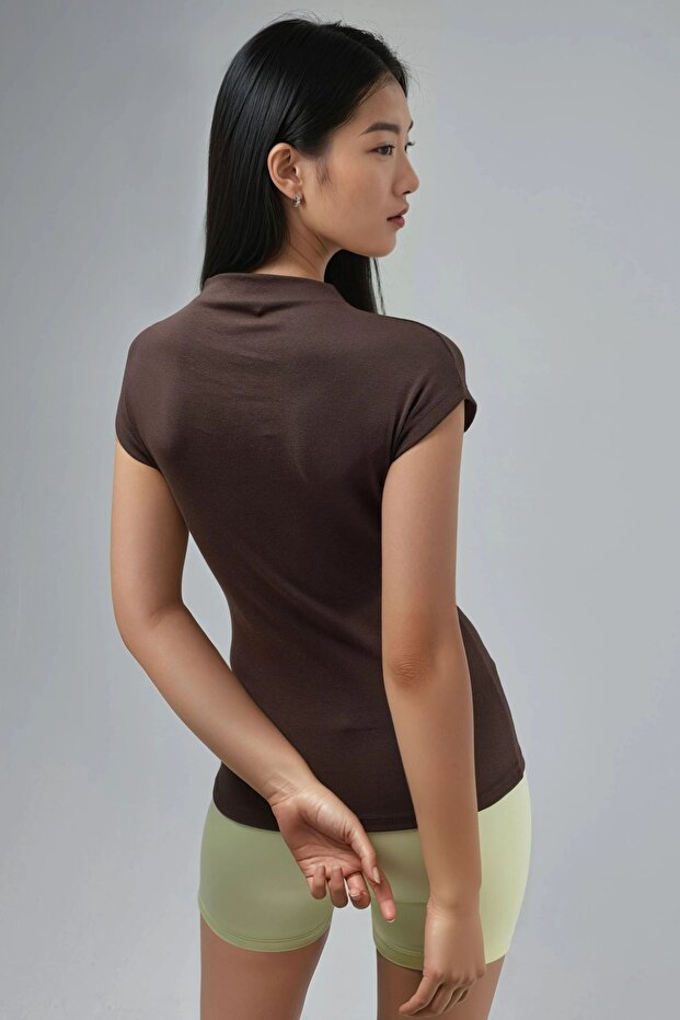 BUSEM Vücuda Oturan Esnek Örme Bluz - 3