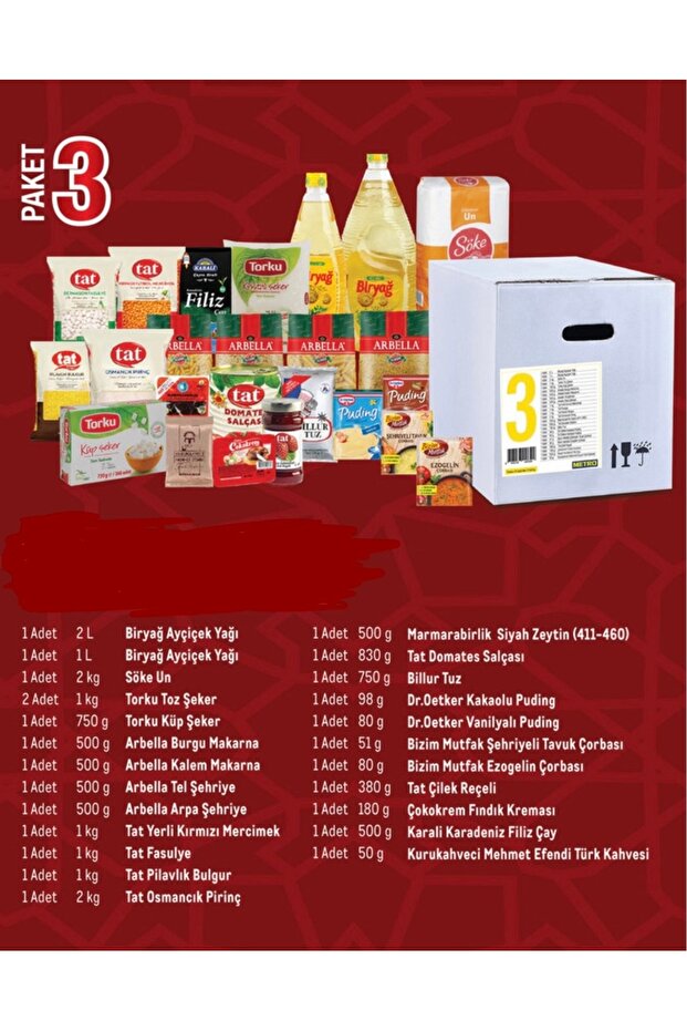 Ramazan Kolisi 3 Numara 24 Çeşit - 1