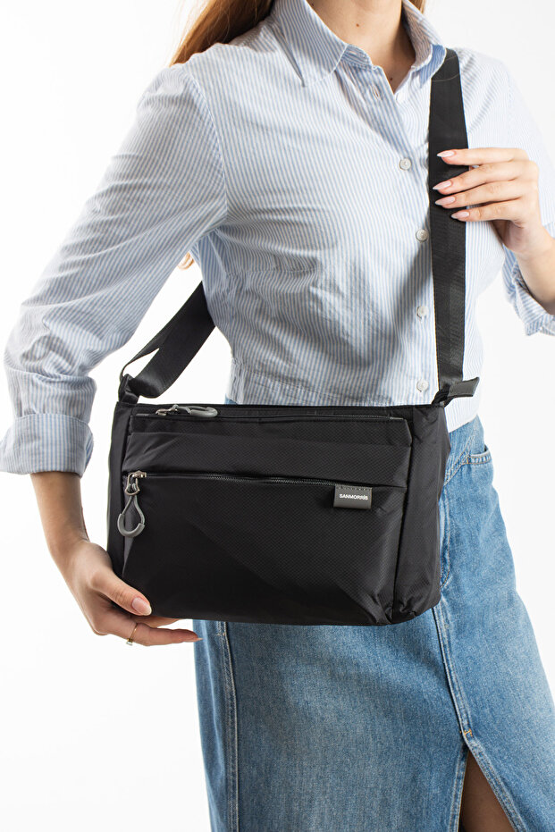 Waterproof Clinker Fabric Multi-Compartment Women's Cross-Shoulder Bag