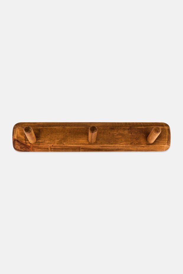 Wooden Wall Hooks for Hanging Coat, Tan