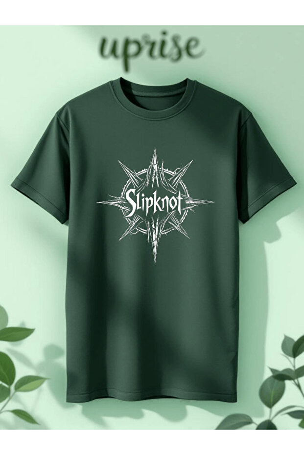 تي شيرت قطني كبير الحجم مطبوع عليه Slipknot