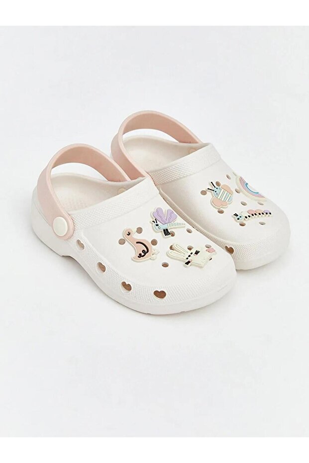 Beige Rosette Baby Girl Sandals (S6)