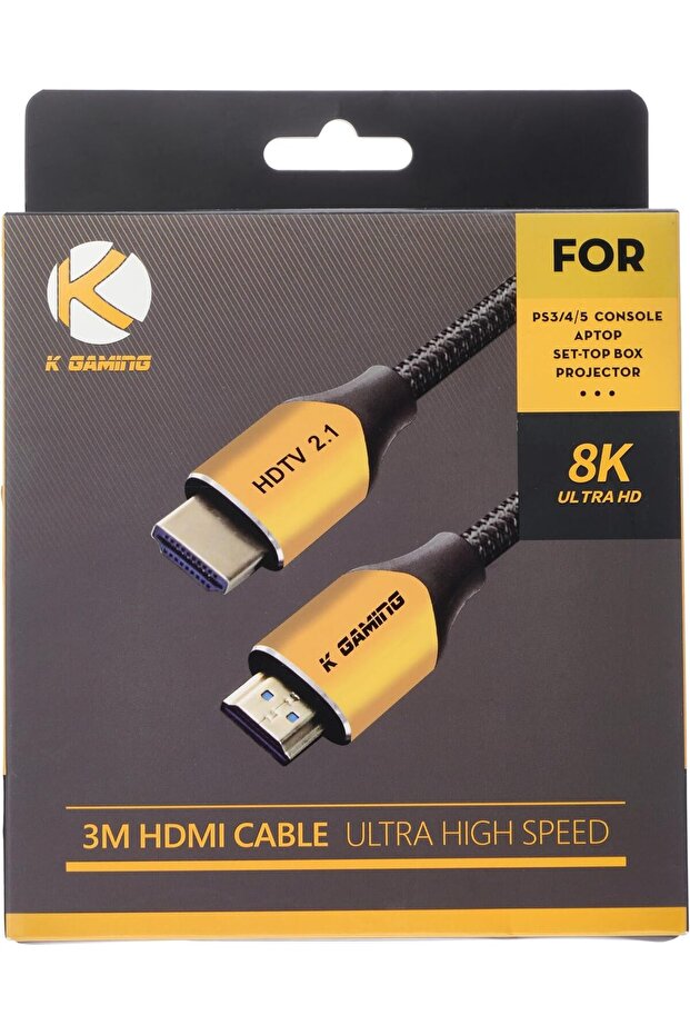 كابل HDMI 2.1، طوله 3 أمتار - 2