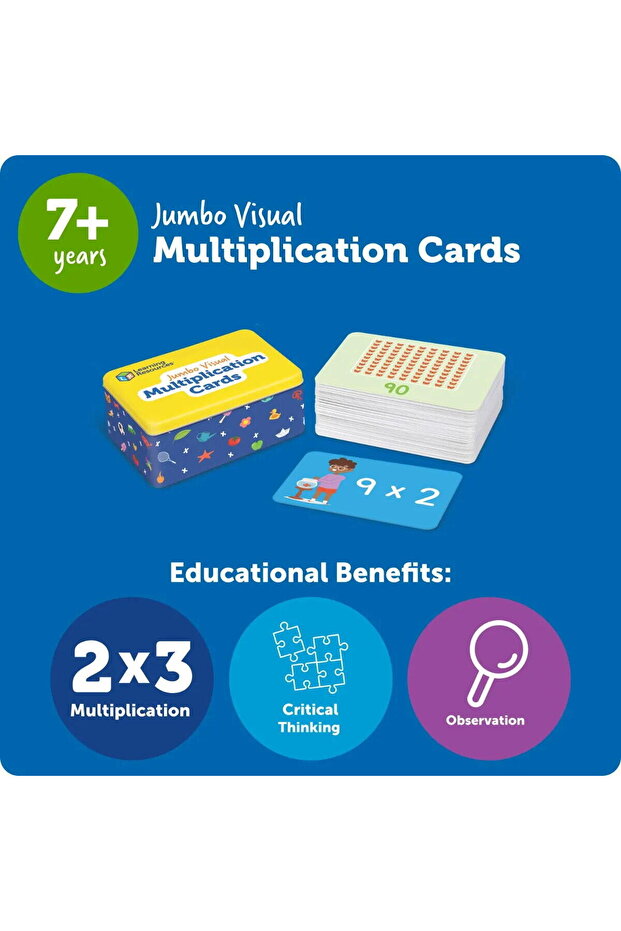 Jumbo Cards - Multiplication Table - 3